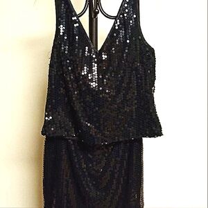 Black two piece sequin, Formal Wedding set